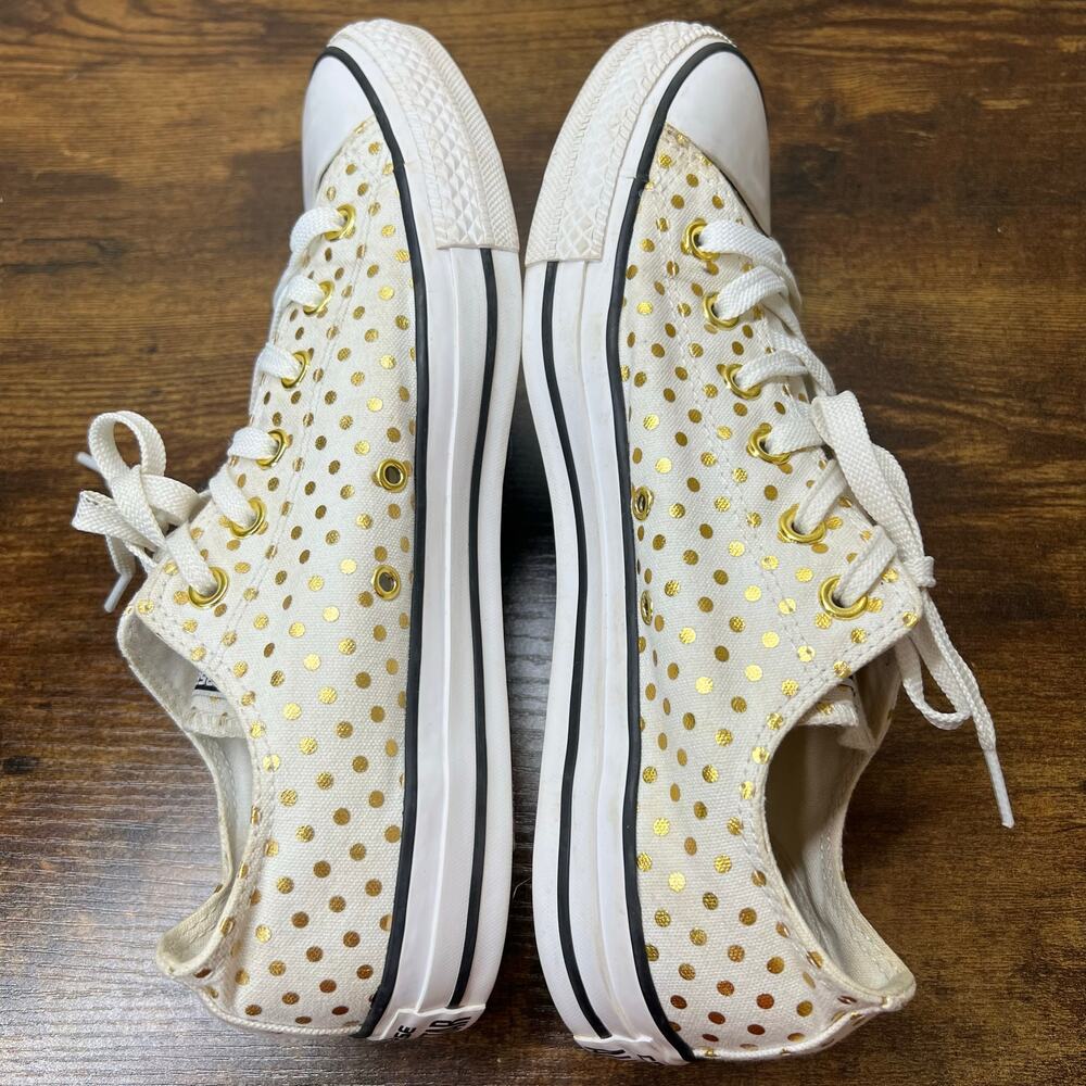 Converse Chuck Taylor All Star Sneakers 8 Mens 10 Womens Metallic Dot Low Top - Picture 6 of 10